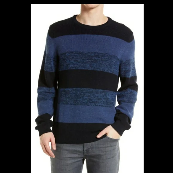 brax Sweaters Brax Rick Feel Good Sportive Stripe Wool Blend